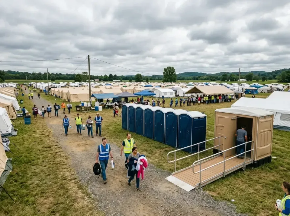 disaster-relief-camp-restrooms-010 — frequently asked questions, Dumpster & Portable Bathrooms Rental in Skyline View, PA